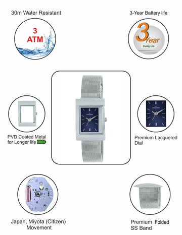 Maxima ATTIVO Women Blue Dial Analogue Watch - 58481CMLI